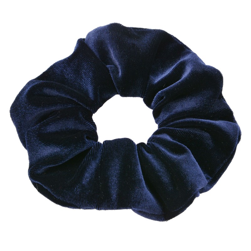 Melady Elastico per capelli scrunchie Blu Sintetico Rotondo