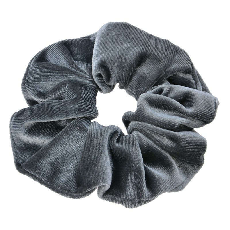 Melady Scrunchie Hair Elastic Grey Textile Round