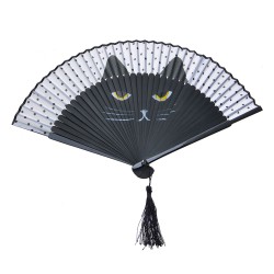 Melady Hand Fan 20 cm Black...