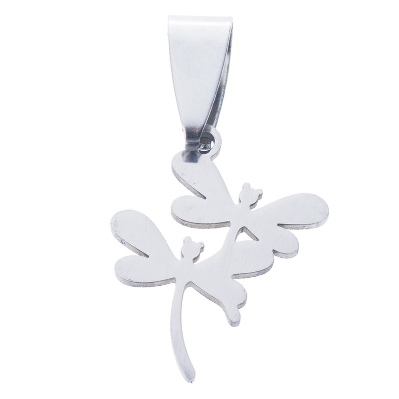 Melady Pendant necklace women Silver colored Metal Dragonfly