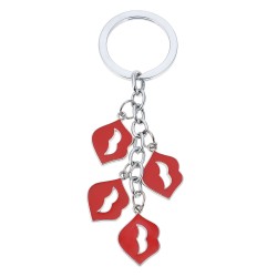 Melady Keychain Red Metal Lips