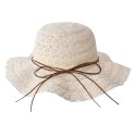 Melady Sun Hat for Kids Ø 52 cm Beige Paper straw Round