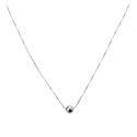 Melady 925 Silver Necklace Silver colored Metal Round