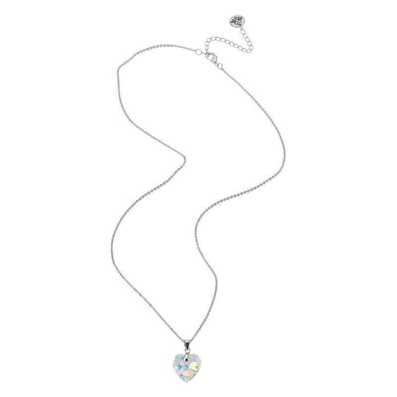 Melady Ensemble collier boucles d'oreilles en cristal pour femmes Métal Coeurs