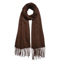 Melady Solid Colour Scarf 70x170 cm Brown Synthetic