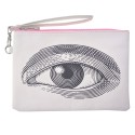 Melady Ladies' Toiletry Bag 22x15 cm White Plastic Rectangle Eye