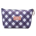 Melady Pochette da donna 21x12 cm Viola Poliestere Rettangolo Rombi