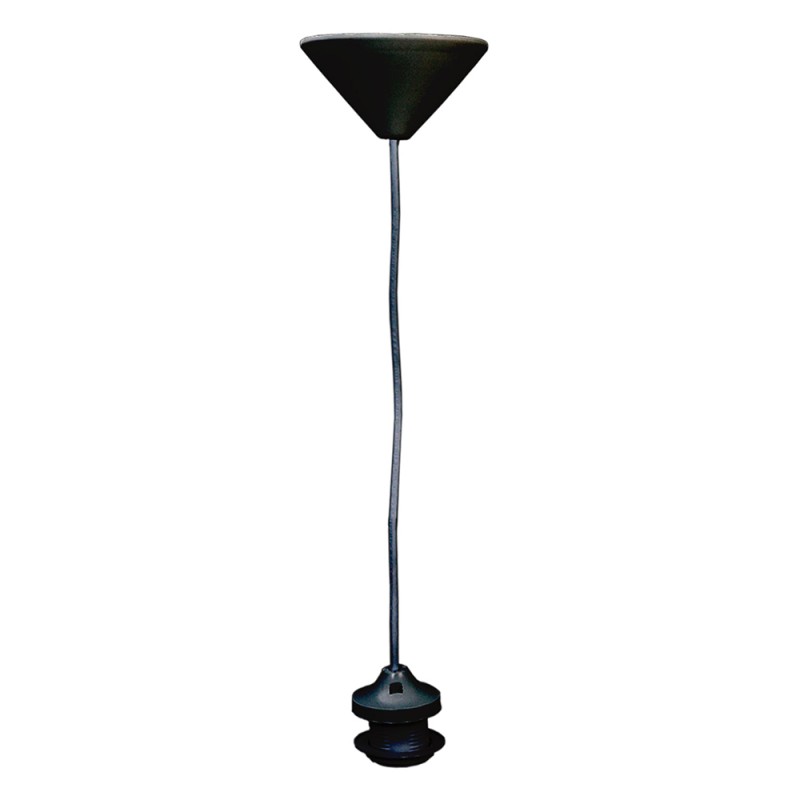 Clayre & Eef Pendant Light 1.35 mtr / E27 Black Plastic