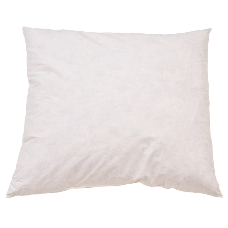 Clayre & Eef Imbottitura per cuscino Piume 60x60 cm Bianco Piume Quadrato