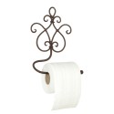 Clayre & Eef Porte-rouleau de papier toilette 17x7x22 cm Marron Fer