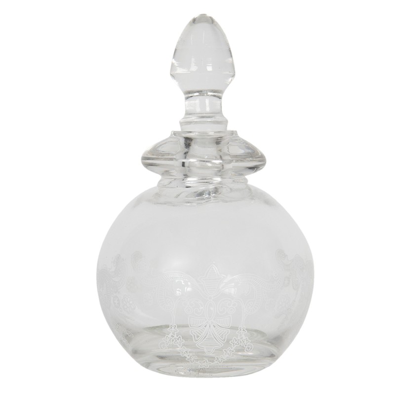 Clayre & Eef Parfumflasche Ø 7x13 cm Transparant Glas Rund