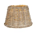 Clayre & Eef Lampenkap  Ø 23x17 cm Beige Rotan Rond