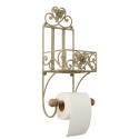 Clayre & Eef Porte-rouleau de papier toilette 20x15x43 cm Beige Fer