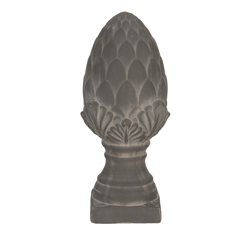 Clayre & Eef Dekoration Ei 33 cm Grau Keramik