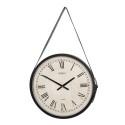 Clayre & Eef Wall Clock Ø 42 cm Brown Wood Metal Round