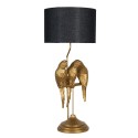 Clayre & Eef Table Lamp Ø 33x79 cm  Gold colored Plastic Round Parrot