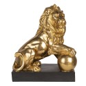 Clayre & Eef Statuetta Leone 38x25x44 cm Color oro Poliresina