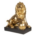 Clayre & Eef Figurine Lion 38x25x44 cm Gold colored Polyresin