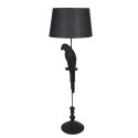 2Clayre & Eef Floor Lamp Parrot Ø 40x121 cm  Black