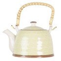 2Clayre & Eef Teapot with Infuser 6CETE0056L 700 ml Green Porcelain Round