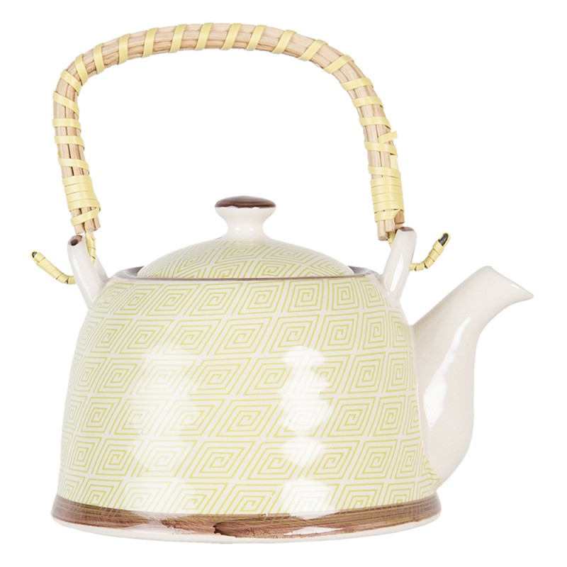 2Clayre & Eef Teapot with Infuser 700 ml Green Porcelain