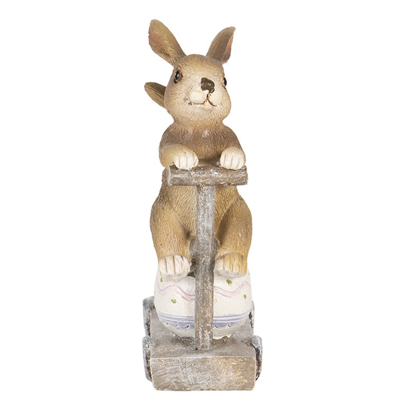 Clayre & Eef Figur Kaninchen 12 cm Braun Polyresin