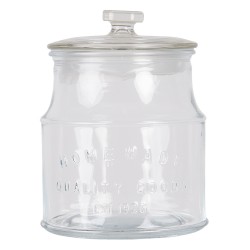 Clayre & Eef Storage Jar Ø 15x22 cm Glass