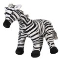 Clayre & Eef Deurstopper Zebra 37x13x30 cm Zwart Wit Polyester