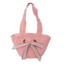 Juleeze Girls' Shoulder Bag 22x15 cm Pink Paper straw
