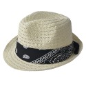 Juleeze Women's Hat 24x23 cm Beige Paper straw Round