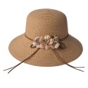 Juleeze Cappello da donna Maat: 57 cm Marrone Paglia di carta Rotondo
