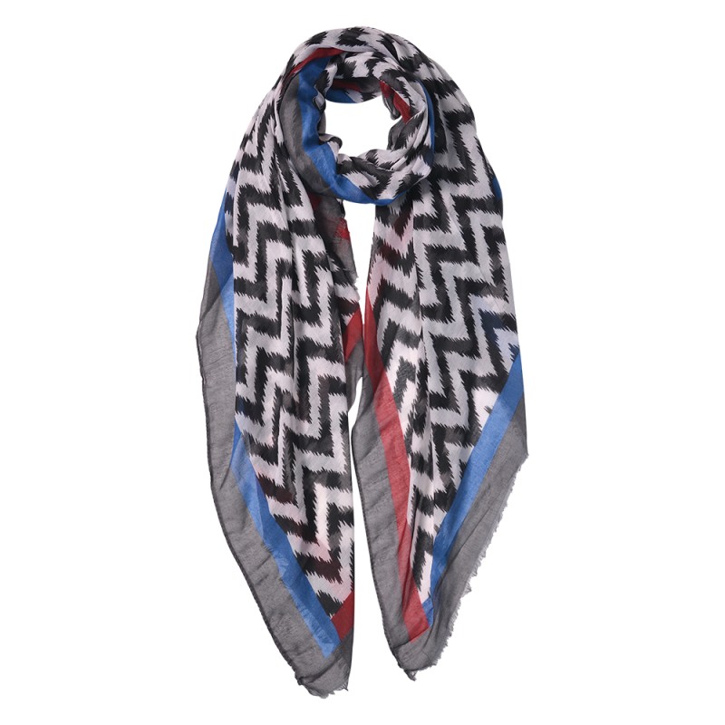 Juleeze Printed Scarf 90x180 cm Blue Synthetic