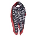 Juleeze Printed Scarf 90x180 cm Red Synthetic
