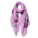 Juleeze Printed Scarf 70x180 cm Purple Synthetic