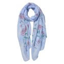 Juleeze Printed Scarf 70x180 cm Blue Synthetic
