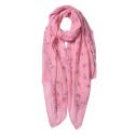 Juleeze Printed Scarf 70x180 cm Pink Synthetic