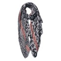 Juleeze Printed Scarf 80x180 cm Grey Synthetic