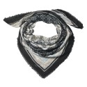 Juleeze Printed Scarf 140x140 cm Black Synthetic