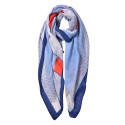 Juleeze Printed Scarf 85x180 cm Blue Synthetic