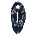 Juleeze Printed Scarf 85x180 cm Blue Synthetic