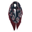 Juleeze Printed Scarf 85x180 cm Red Synthetic