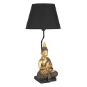 Clayre & Eef Table Lamp Ø 28x60 cm  Gold colored Black Plastic