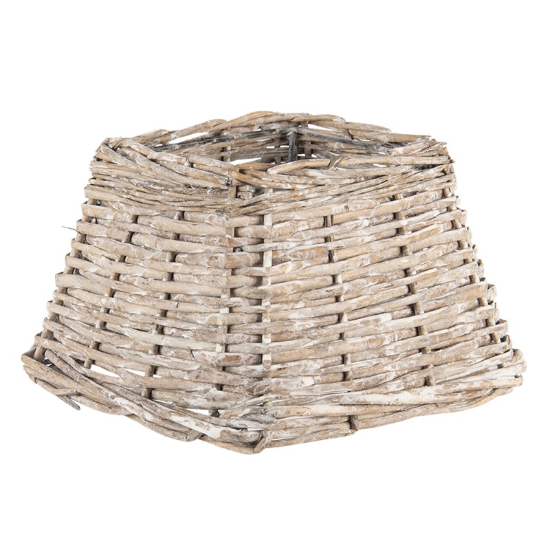 Clayre & Eef Lampshade 21x21x14 cm Brown Rattan Square