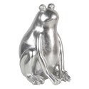 Clayre & Eef Figurine Frog 20x20x30 cm Silver colored Polyresin