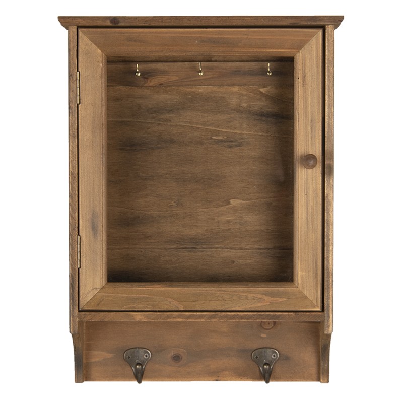 Clayre & Eef Key Cabinet 29x8x40 cm Brown Wood Rectangle