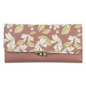 Juleeze Brieftasche 19x9 cm Rosa Kunstleder Rechteck Blumen