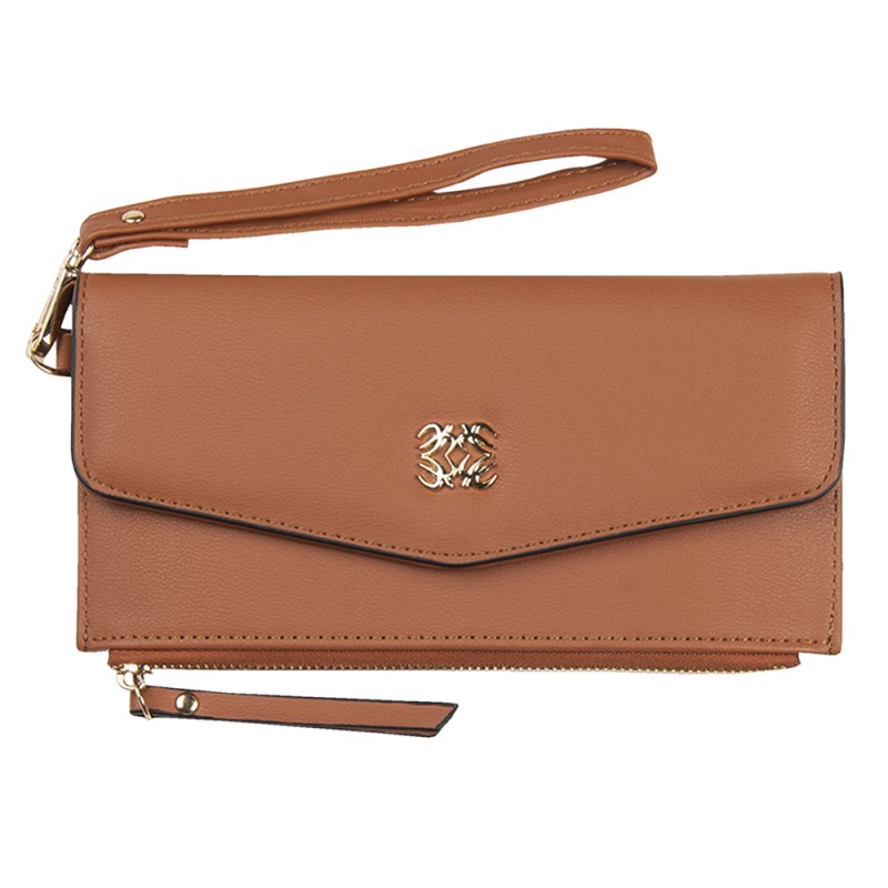 Juleeze Brieftasche 20x10 cm Braun Kunstleder Rechteck