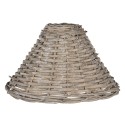 Clayre & Eef Lampshade Ø 21x30 cm Brown Rattan Triangle