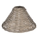 Clayre & Eef Lampshade Ø 21x30 cm Brown Rattan Triangle