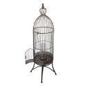 Clayre & Eef Bird Cage Decoration 107 cm Grey Metal Round